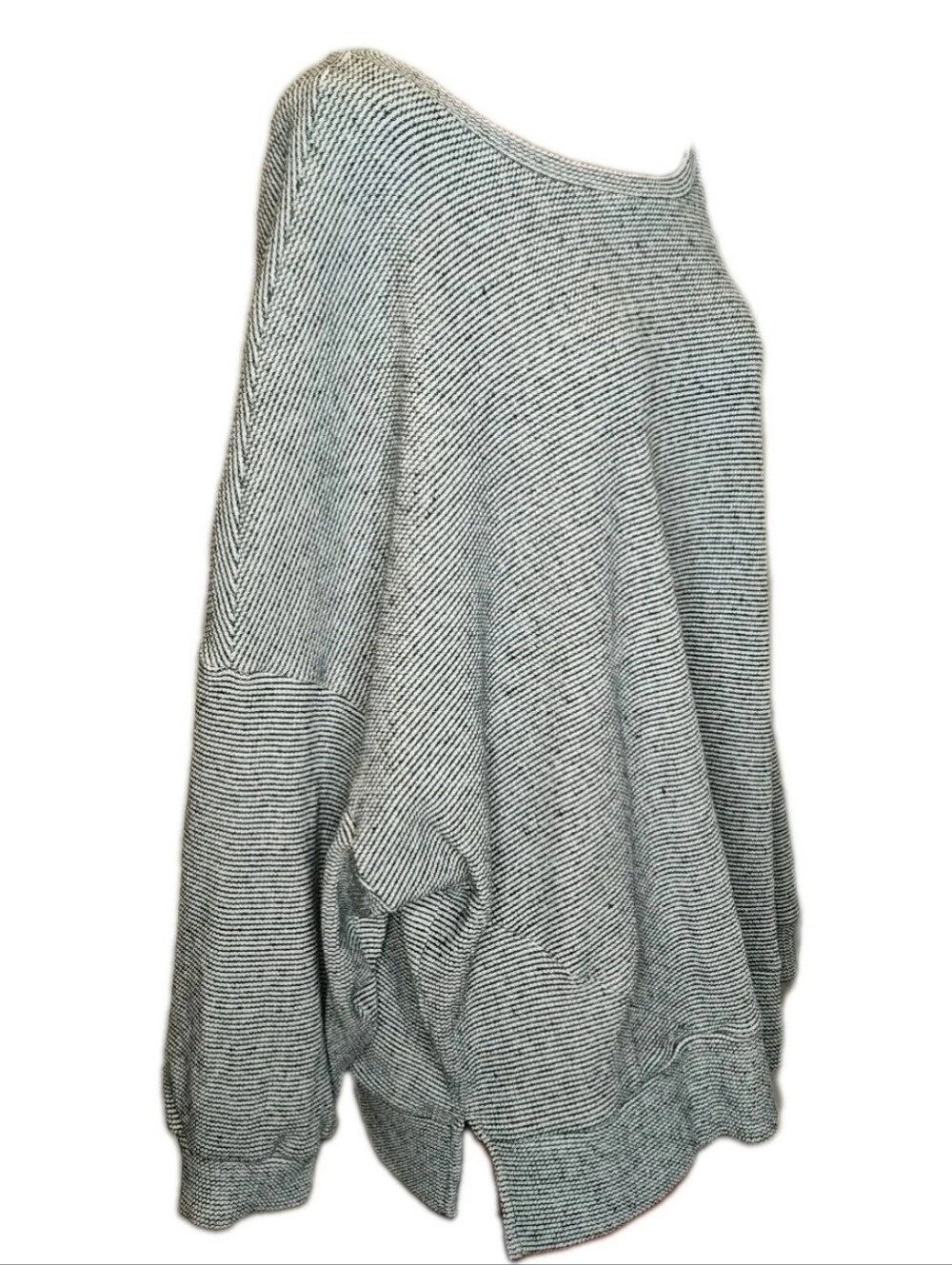 Torrid Woman 4X Sweatshirt Slouchy Drop Shoulder Textured Waffle Knit Thermal